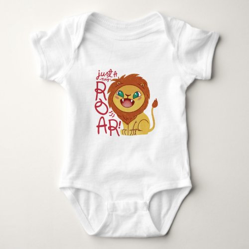 Cute lion baby design baby bodysuit