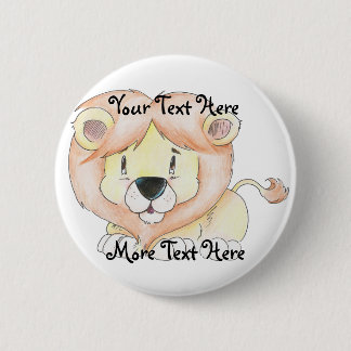 Cute Lion Button