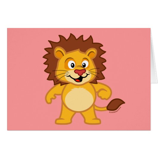 Cute Lion Cards (Front Horizontal)