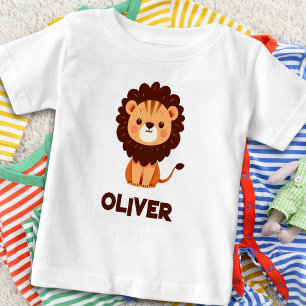 Cute Lion Cub Personalized Baby T-Shirt