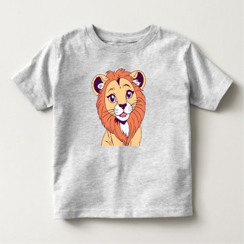 Cute Lion Cub Toddler T_shirt