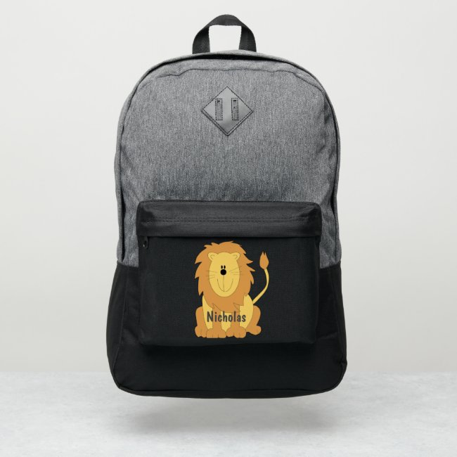 Cute Lion Design Backpack