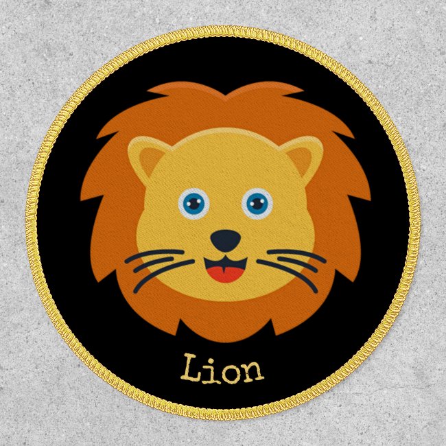 Cute Lion Design Patch
