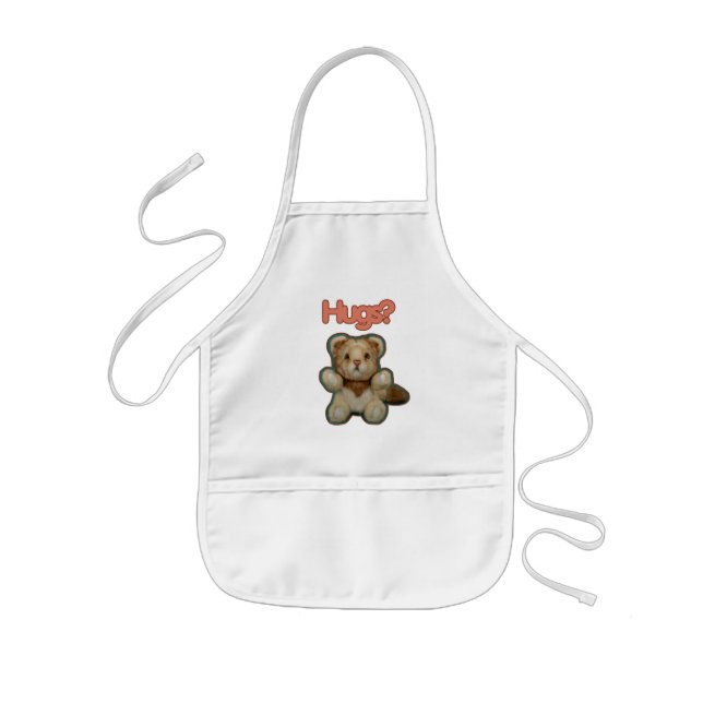 Cute Lion Hugs Kids' Apron (Front)