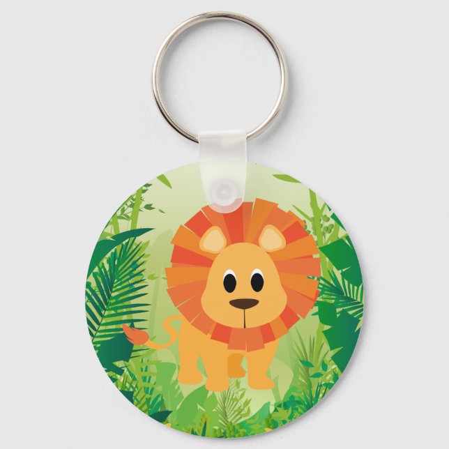 Cute Lion Keychain (Front)