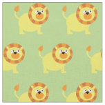 Cute Lion Kid Baby Nursery Light Green Big Cat Fabric