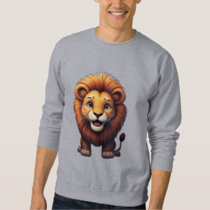 Cute Lion Nursery Wall Art Jungle Animal Sweatshirt
