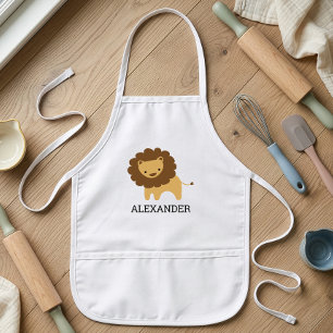 Cute Lion Personalized Kids' Apron