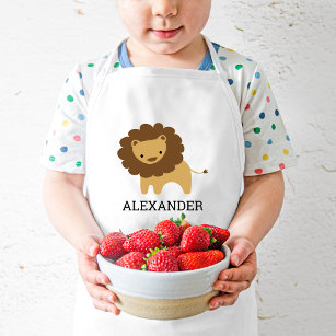 Cute Lion Personalized Kids' Apron