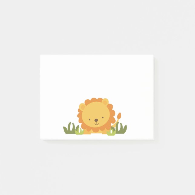 Cute Lion Post-it Notes (Front)