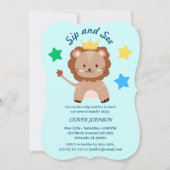 Cute Lion Sip & See Baby Shower (Front)