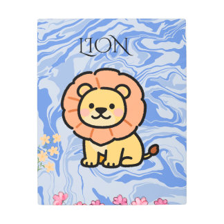 Cute Lion Wall Art | Safari Nursery Decor | Boho K