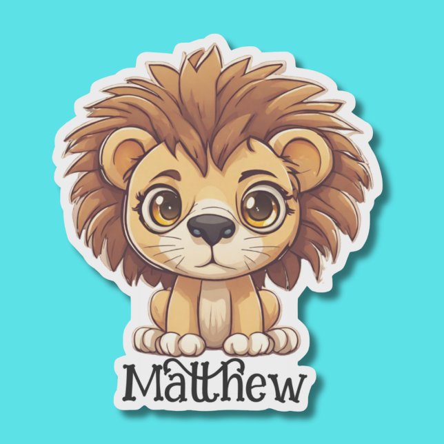 Cute Lion Waterproof  Sticker (Creator Uploaded)