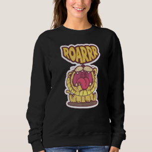 Cute Lion Wildlife Animals Jungles King Roarrr 2 Sweatshirt