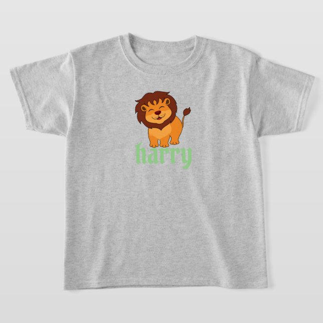 cute lion with your name  T-Shirt (Laydown)
