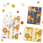It's a Boy Animal Alphabet Train Baby Shower Wrapping Paper Sheets