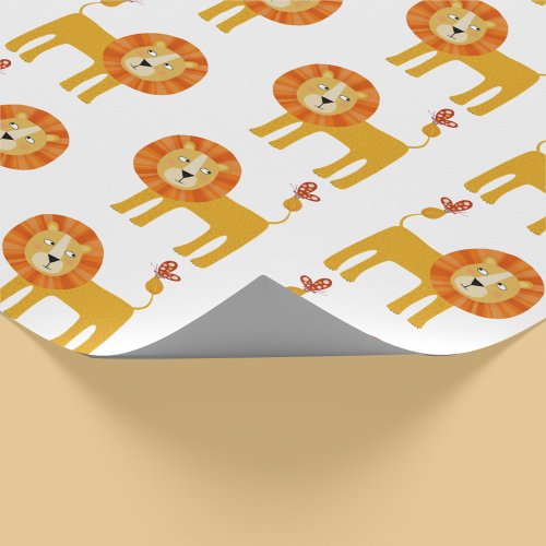 Cute Lion Wrapping Paper