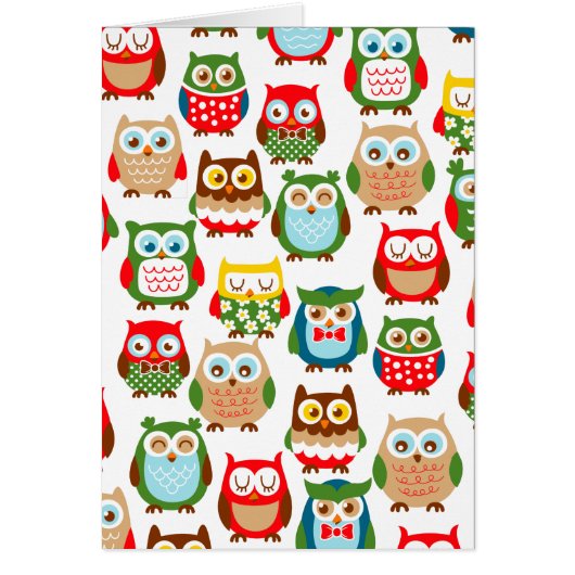 Cute Litte Owls Cards (Front)