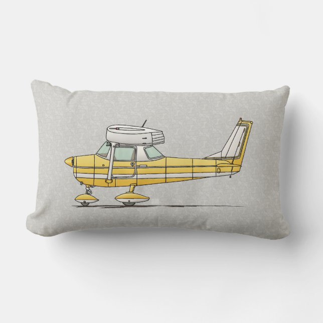 Cute Little Airplane Lumbar Pillow (Front)