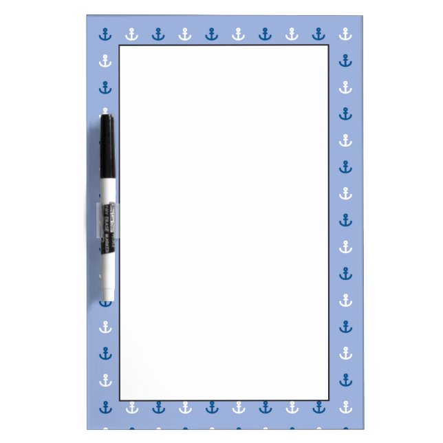 Cute Little Anchor Pattern Dry Erase Board (Front)