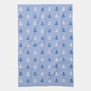Cute Little Anchor Pattern Kitchen Towel