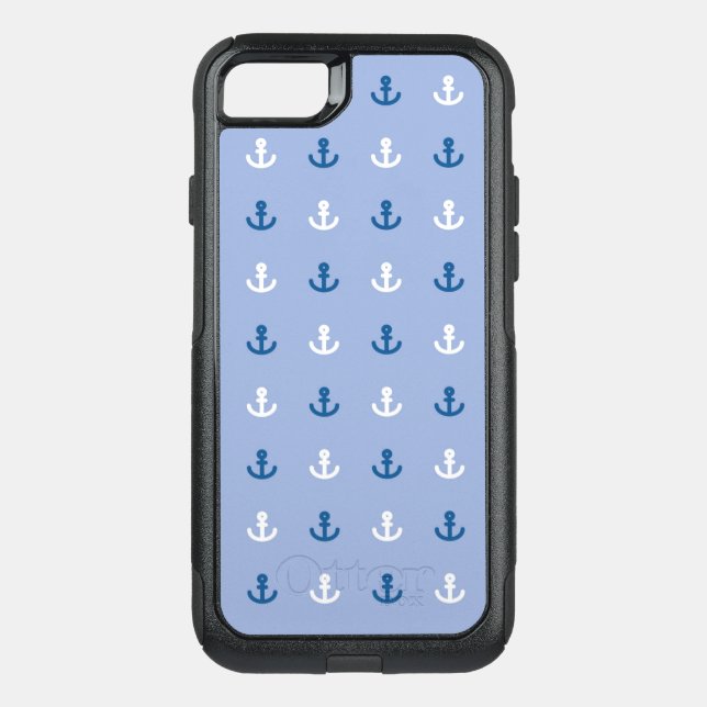 Cute Little Anchor Pattern Otterbox iPhone Case (Back)
