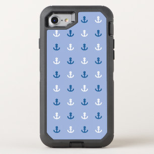 Cute Little Anchor Pattern OtterBox Defender iPhone SE/8/7 Case