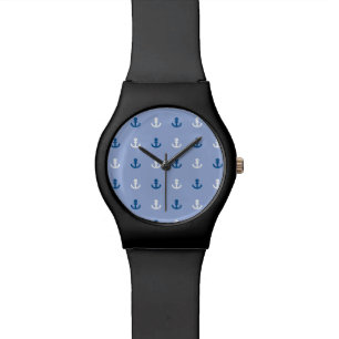 Cute Little Anchor Pattern Wrist Watch