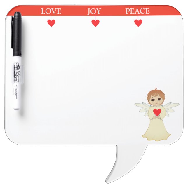 Cute Little Angel Dry Erase Board (Front)