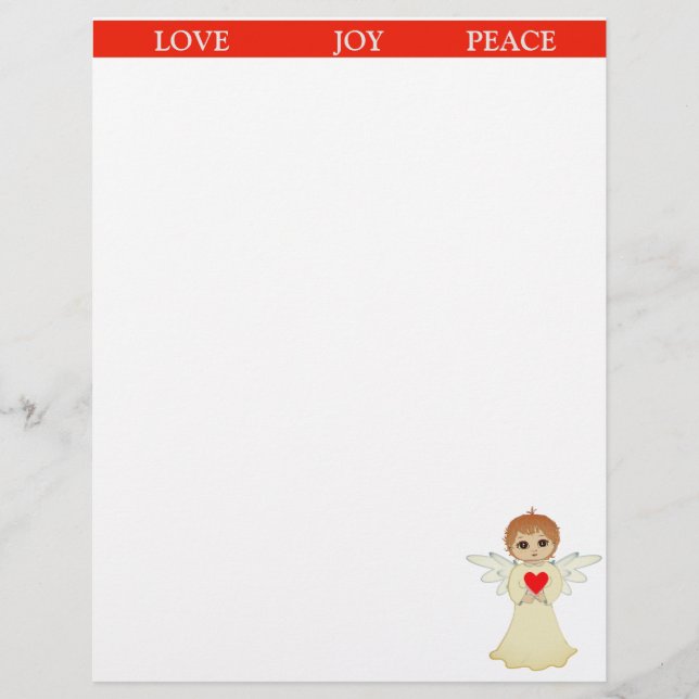 Cute Little Angel Letterhead (Front)