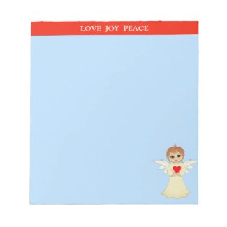 Cute Little Angel on Light Blue