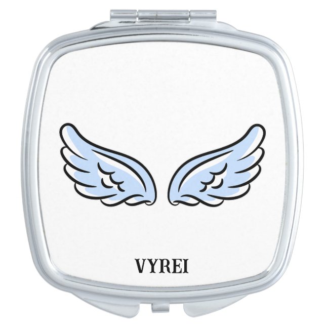 Cute Little Angel’s Wings Compact Mirror (Front)