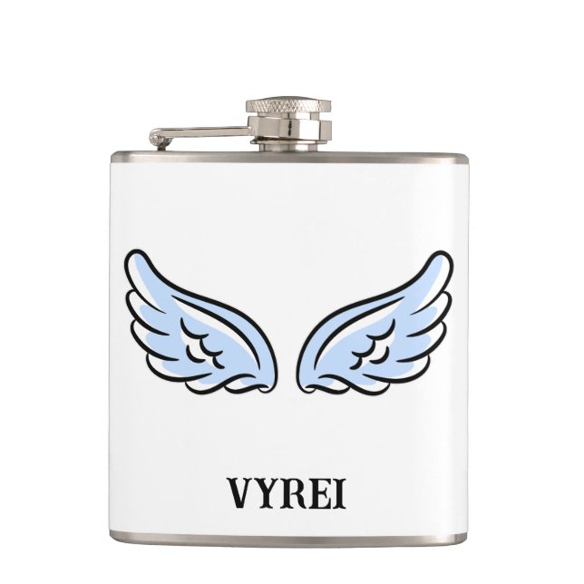 Cute Little Angel’s Wings Flask (Front)