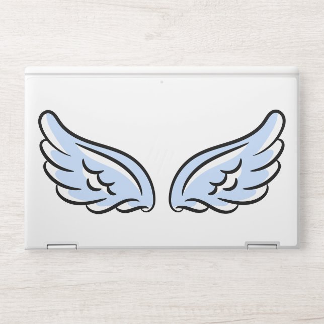 Cute Little Angel’s Wings HP Laptop Skin (Front)