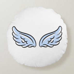 Cute Little Angel’s Wings Round Pillow
