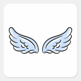 Cute Little Angel’s Wings Square Sticker