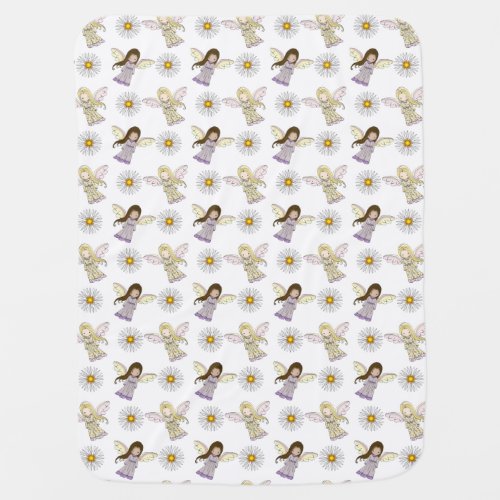 Cute Little Angels Baby Throw Receiving Blanket