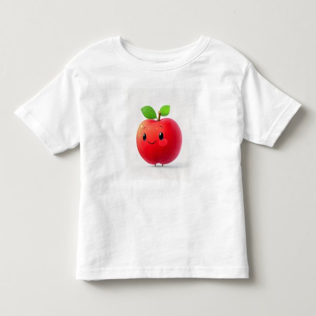 Cute Little Apple Toddler T-shirt (Front)