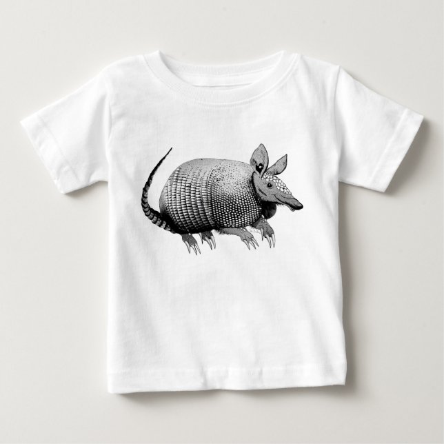 Cute Little Armadillo from Texas - Glaze Baby T-Shirt (Front)