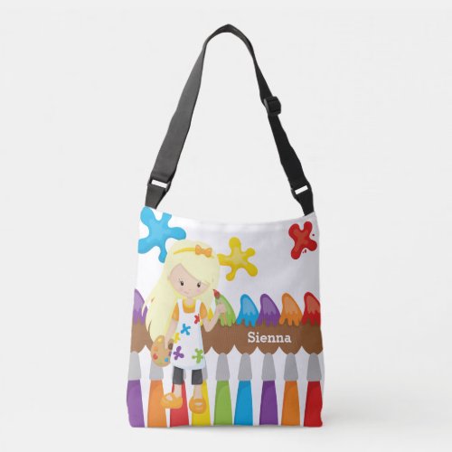 Cute Little Artist Crossbody Bag