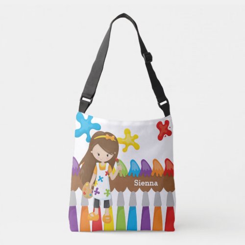 Cute Little Artist Crossbody Bag