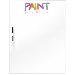 Cute Little Artist Studio Dry Erase Board