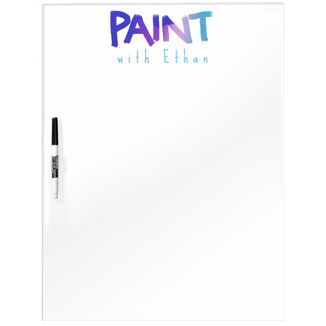 Cute Little Artist Studio Dry Erase Board (Front)