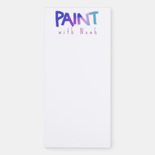 Cute Little Artist Studio Magnetic Notepad