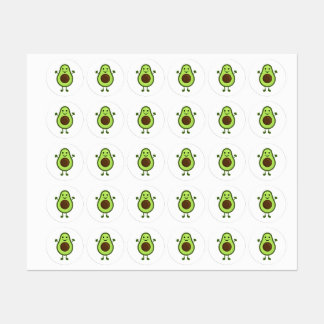 Cute little avocado labels