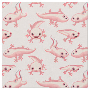 Cute Little Axolotls Fabric