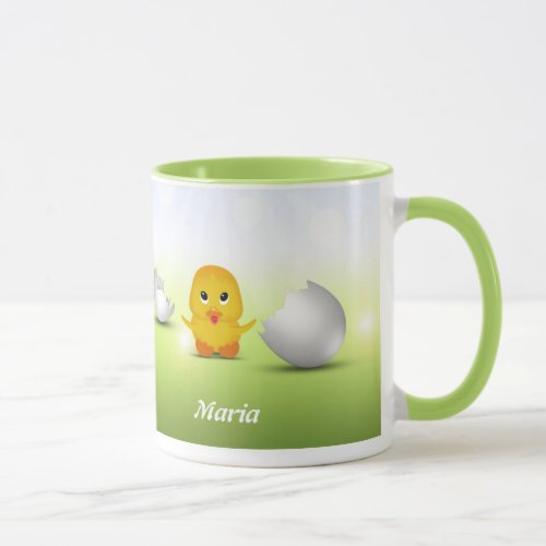 Cute Little Baby Chick Your Name Mug