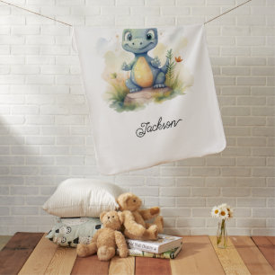 Cute Little Baby Dinosaur Blanket