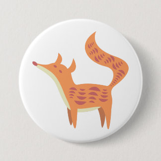 Cute little baby fox button