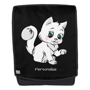 Cute Little Baby Kitten Cat Pet Kids Personalize Backpack